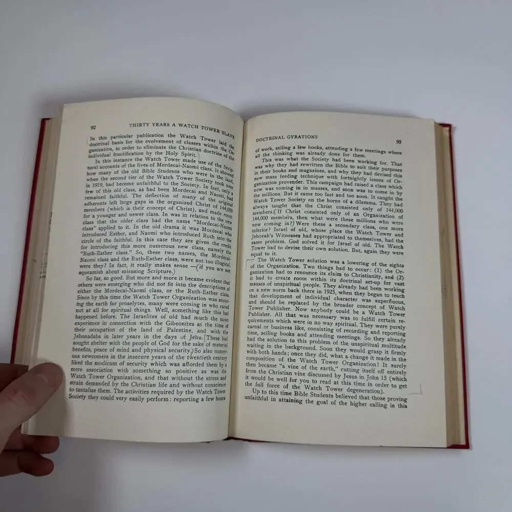 Thirty Years A Watch Tower Slave By W J Schnell 1958 vintage book